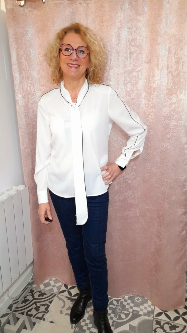 Chemise et lavallière neuve MADELEINE taille 40 – Image 5