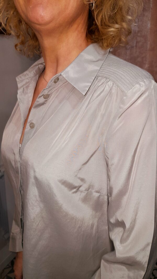 Chemise gris perle MADELEINE taille 42 – Image 4