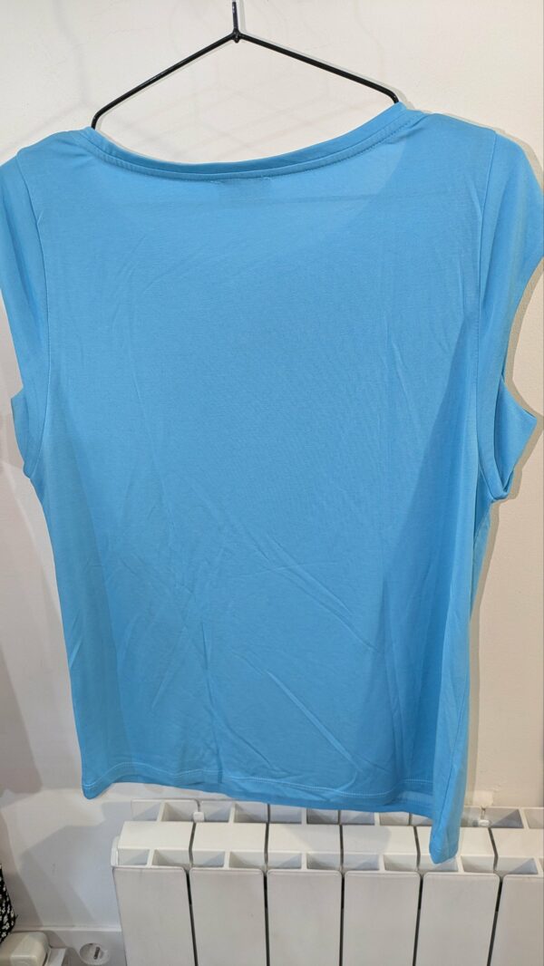 T-shirt neuf turquoise TAIFUN taille 42 – Image 2