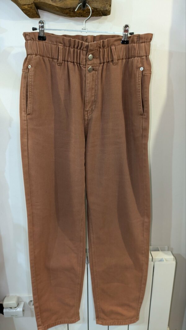 pantalon neuf marron CAMAÏEU taille 38