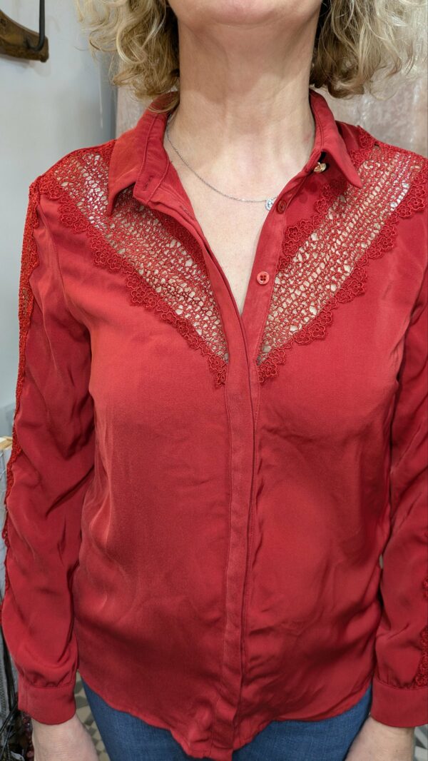 Chemise rouge I.CODE taille 36