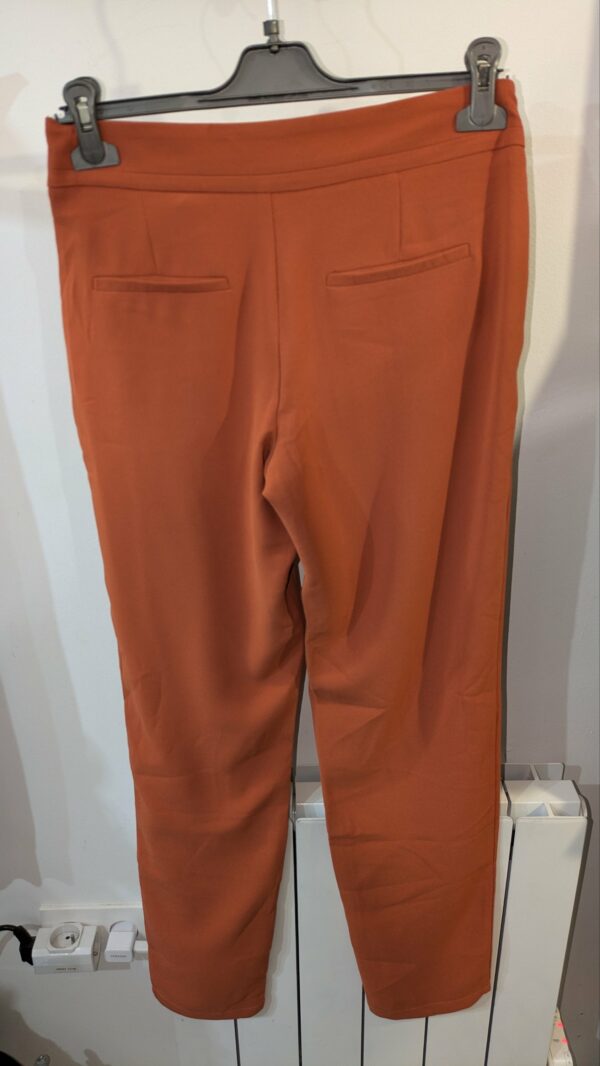 Pantalon orange CAMAÏEU taille 38 – Image 5