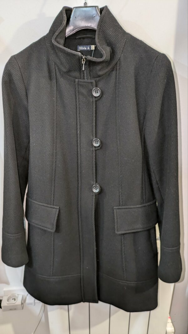 Manteau noir OLIVIA K. taille 40