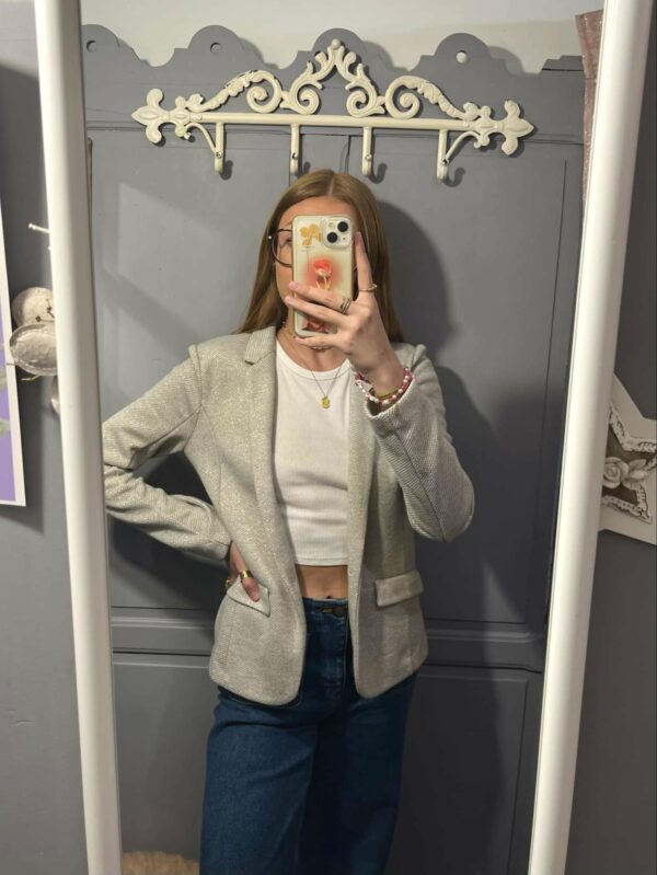 veste écrue et dorée PROMOD taille 36 – Image 2