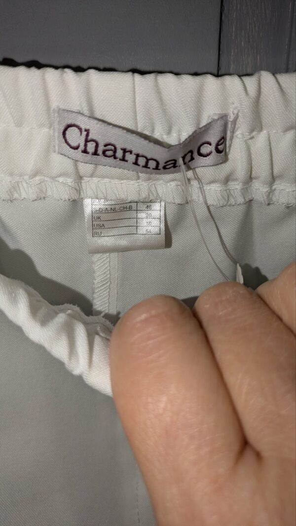 pantacourt blanc CHARMANCE taille 48 – Image 2