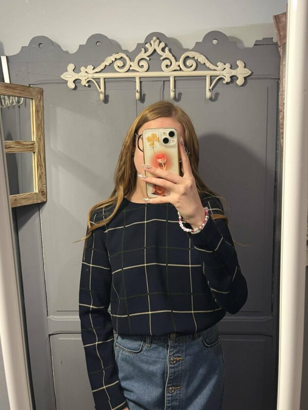 blouse marine ZARA taille 34 – Image 3