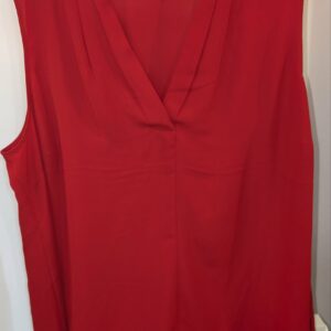 blouse rouge sans manches Kiabi taille 56