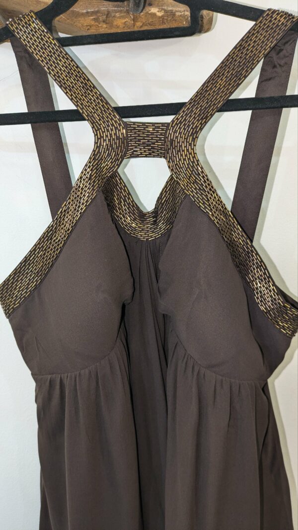 Robe en soie marron 1.2.3 taille 42 – Image 6