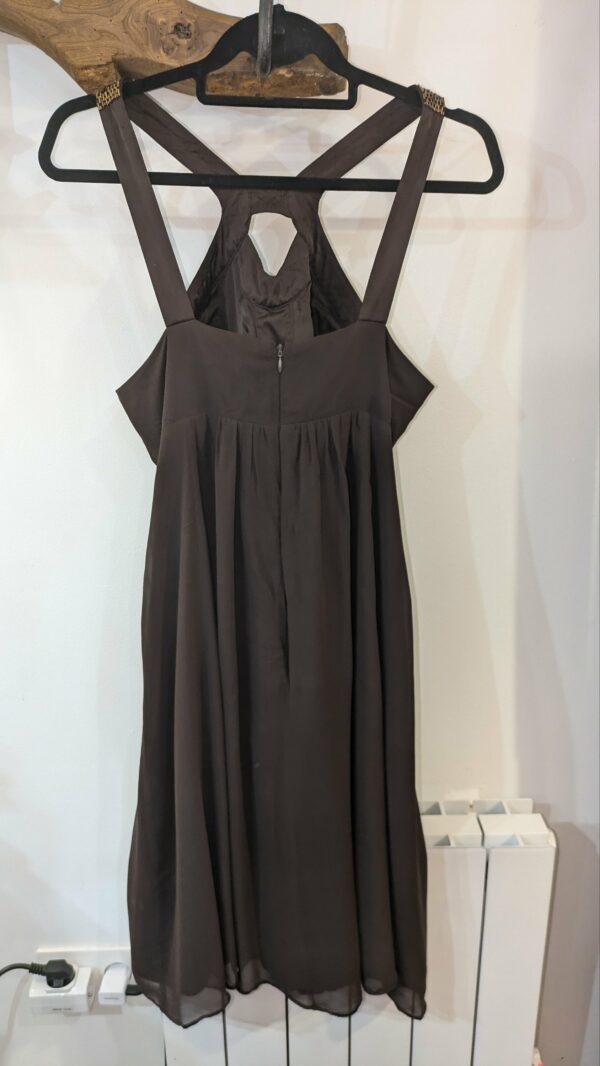 Robe en soie marron 1.2.3 taille 42 – Image 7