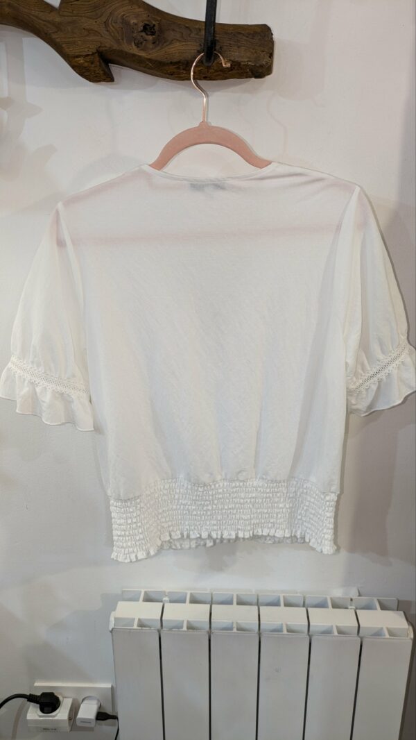 Blouse blanche MORGAN taille L – Image 5