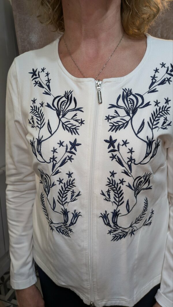 veste blanche et marine MADELEINE taille 42