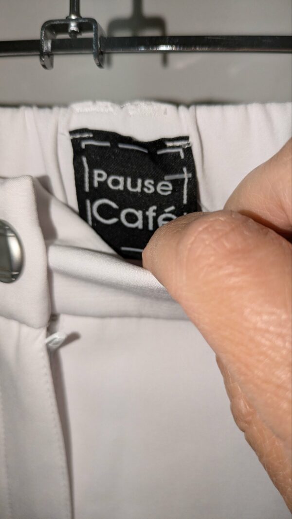 pantacourt blanc PAUSE CAFÉ taille 42 – Image 4
