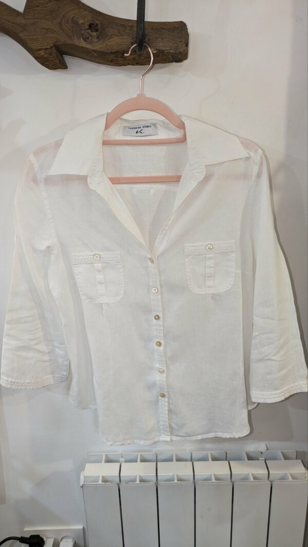 chemise blanche en lin THERESA KÖNIG taille 40