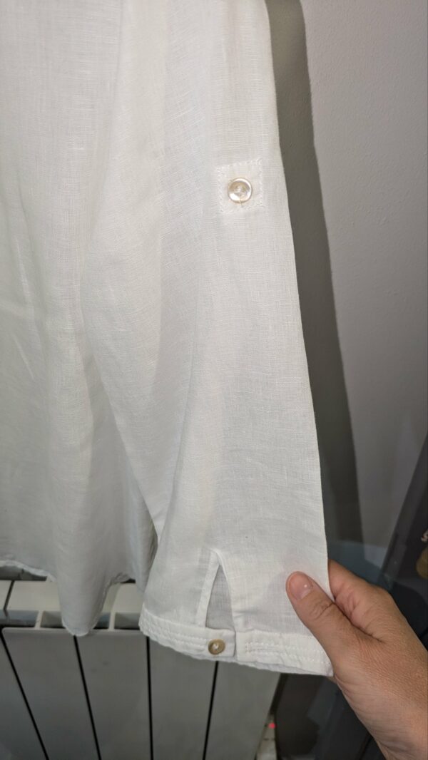 chemise blanche en lin THERESA KÖNIG taille 40 – Image 5