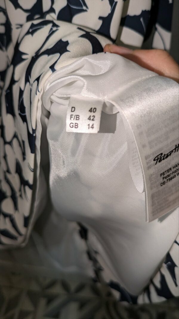 robe neuve marine et blanche UTA RAASCH taille 42 – Image 4