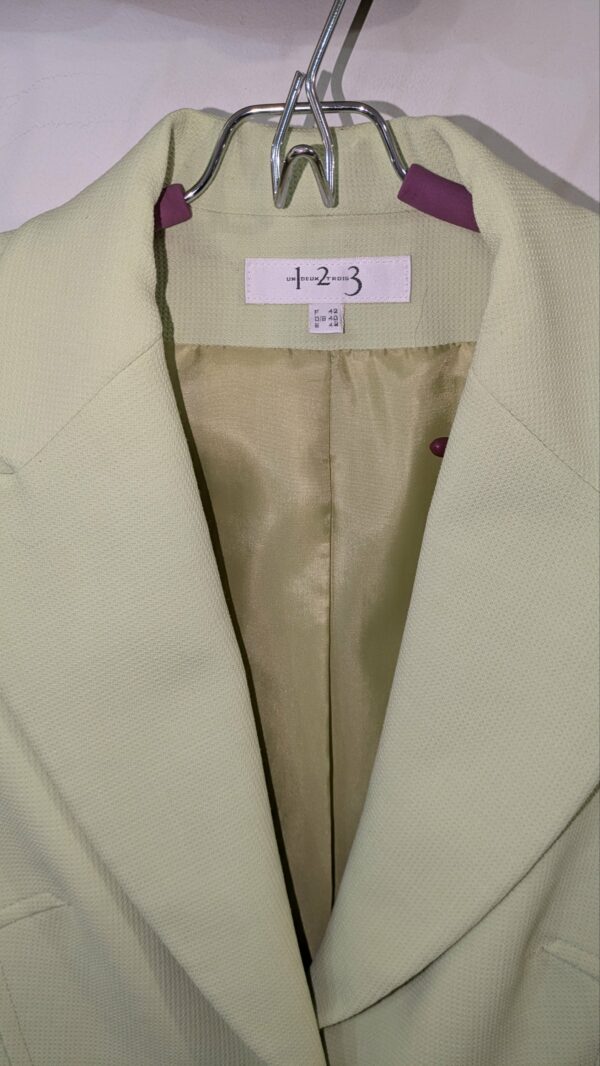 tailleur vert clair 1.2.3 taille 42 – Image 7