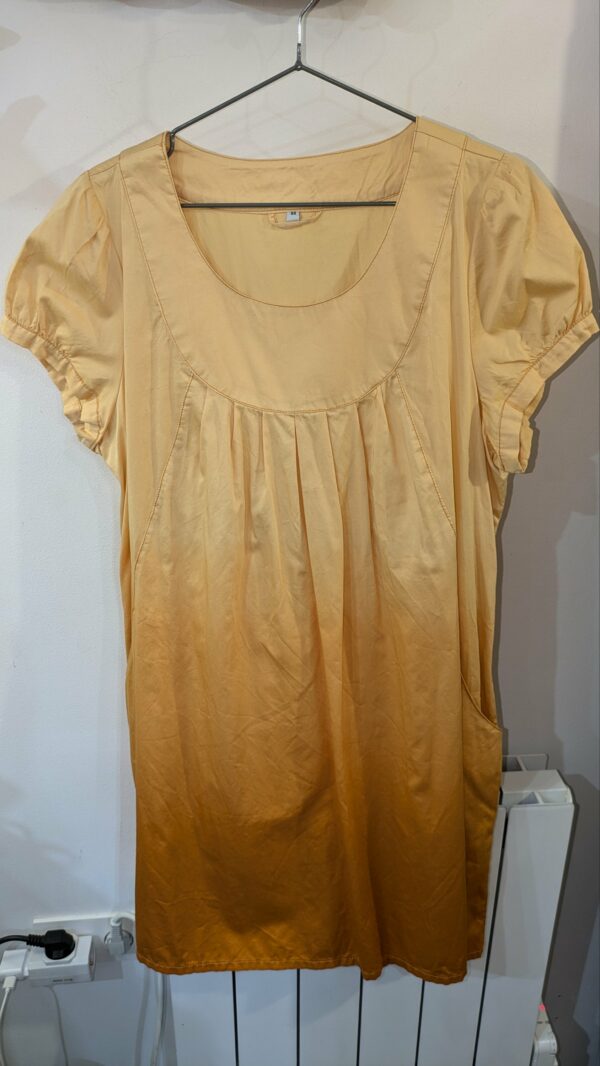 robe jaune orangé taille 48 – Image 3