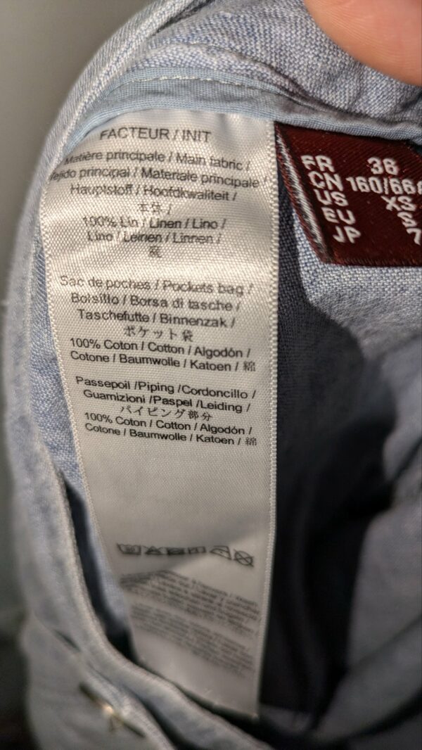 pantalon en lin COMPTOIR DES COTONNIERS taille 36 – Image 4