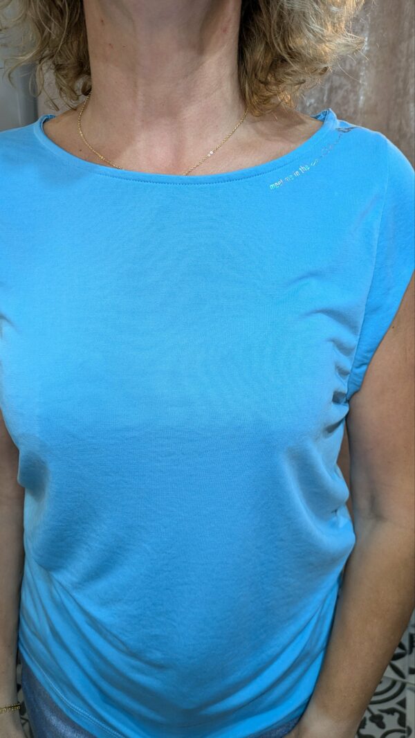 t-shirt turquoise TAIFUN taille 42