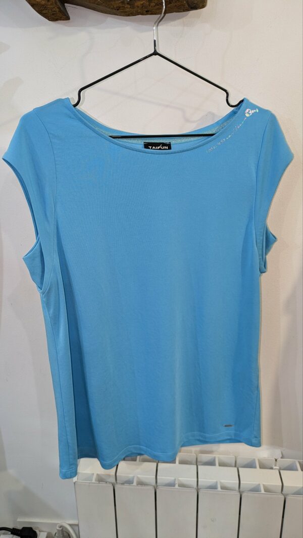 t-shirt turquoise TAIFUN taille 42 – Image 2
