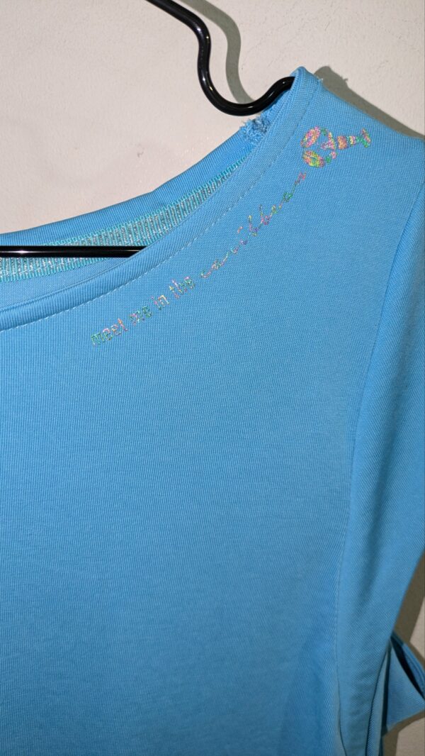t-shirt turquoise TAIFUN taille 42 – Image 5