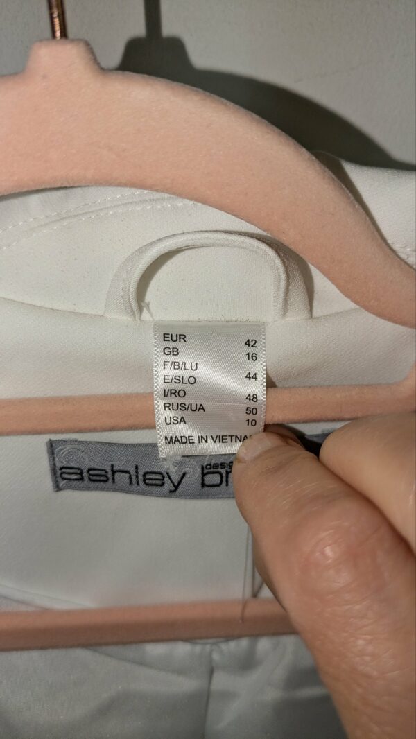 veste blanche ASHLEY BROOKE taille 42/44 – Image 7