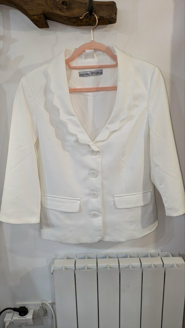 veste blanche ASHLEY BROOKE taille 42/44 – Image 8