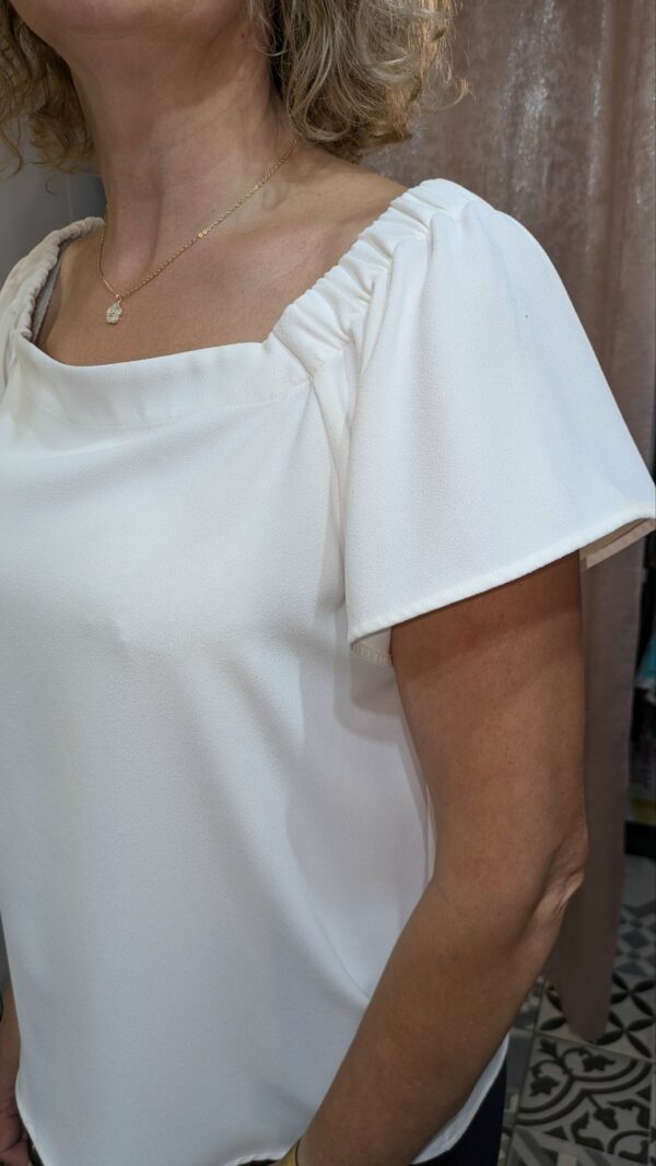 blouse blanche MADELEINE taille 42 – Image 4