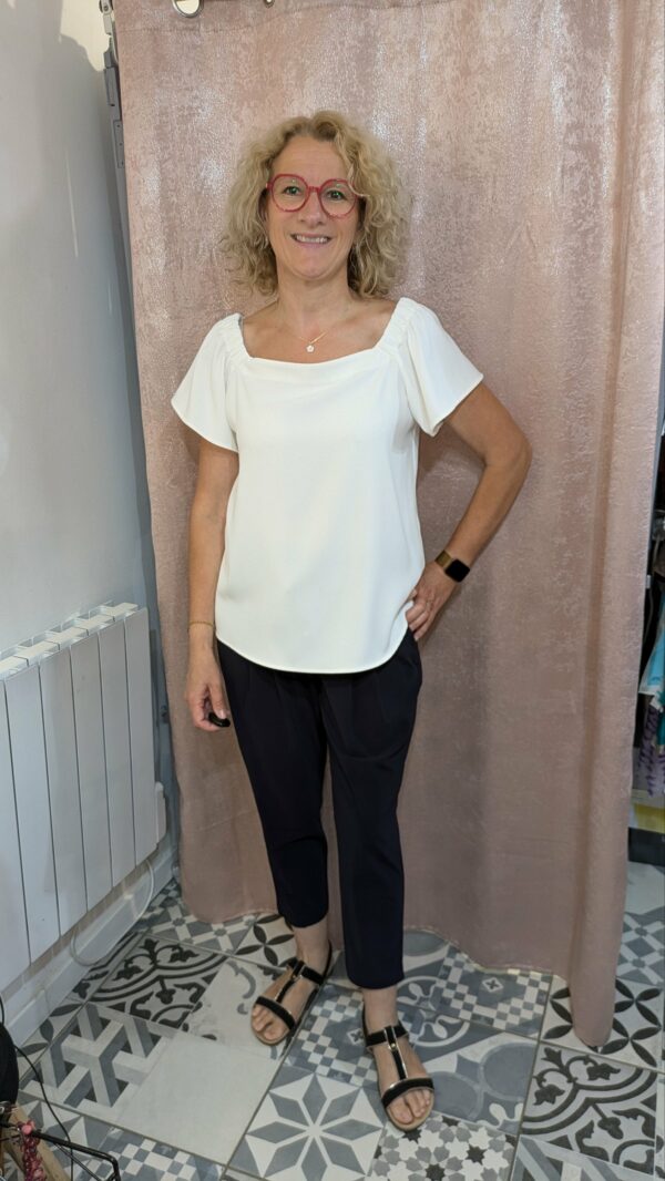 blouse blanche MADELEINE taille 42 – Image 6