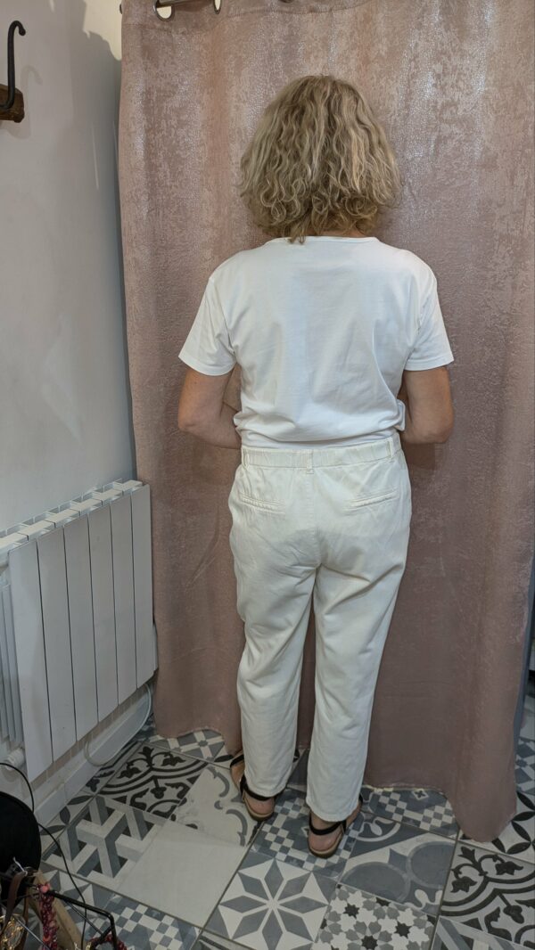 pantalon beige MAISON 1.2.3 taille 44 – Image 2