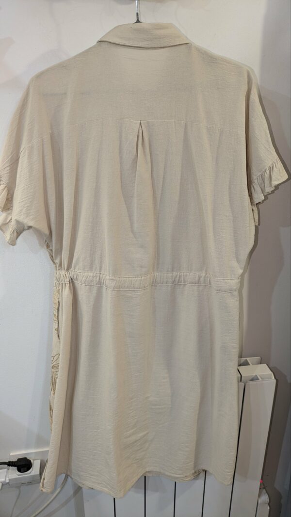 robe beige et dorée CHRISTY taille 42 – Image 6