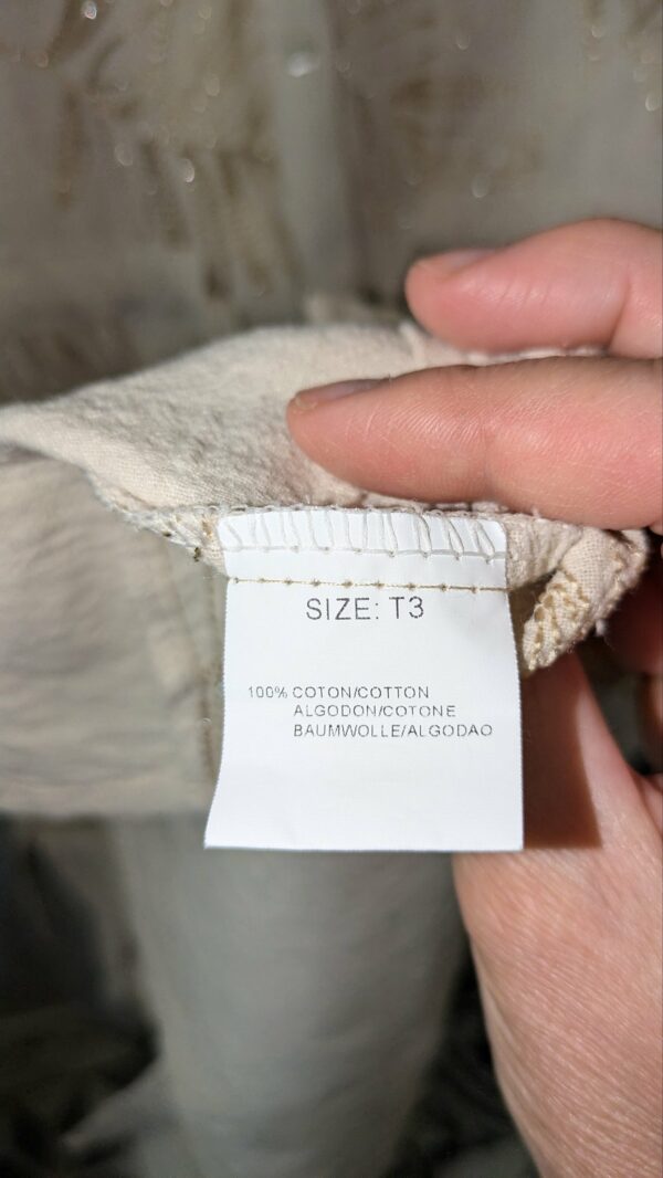 robe beige et dorée CHRISTY taille 42 – Image 4