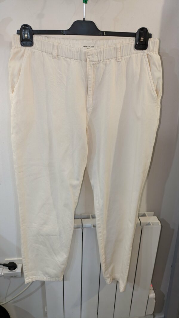 pantalon beige MAISON 1.2.3 taille 44