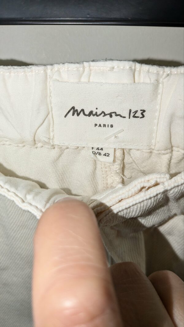 pantalon beige MAISON 1.2.3 taille 44 – Image 4