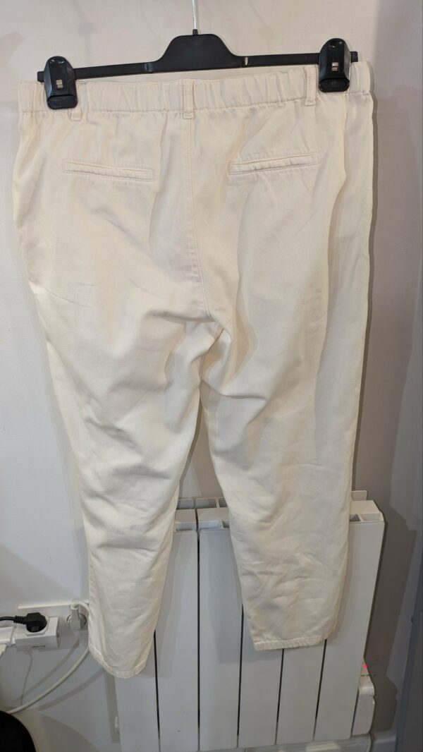 pantalon beige MAISON 1.2.3 taille 44 – Image 3