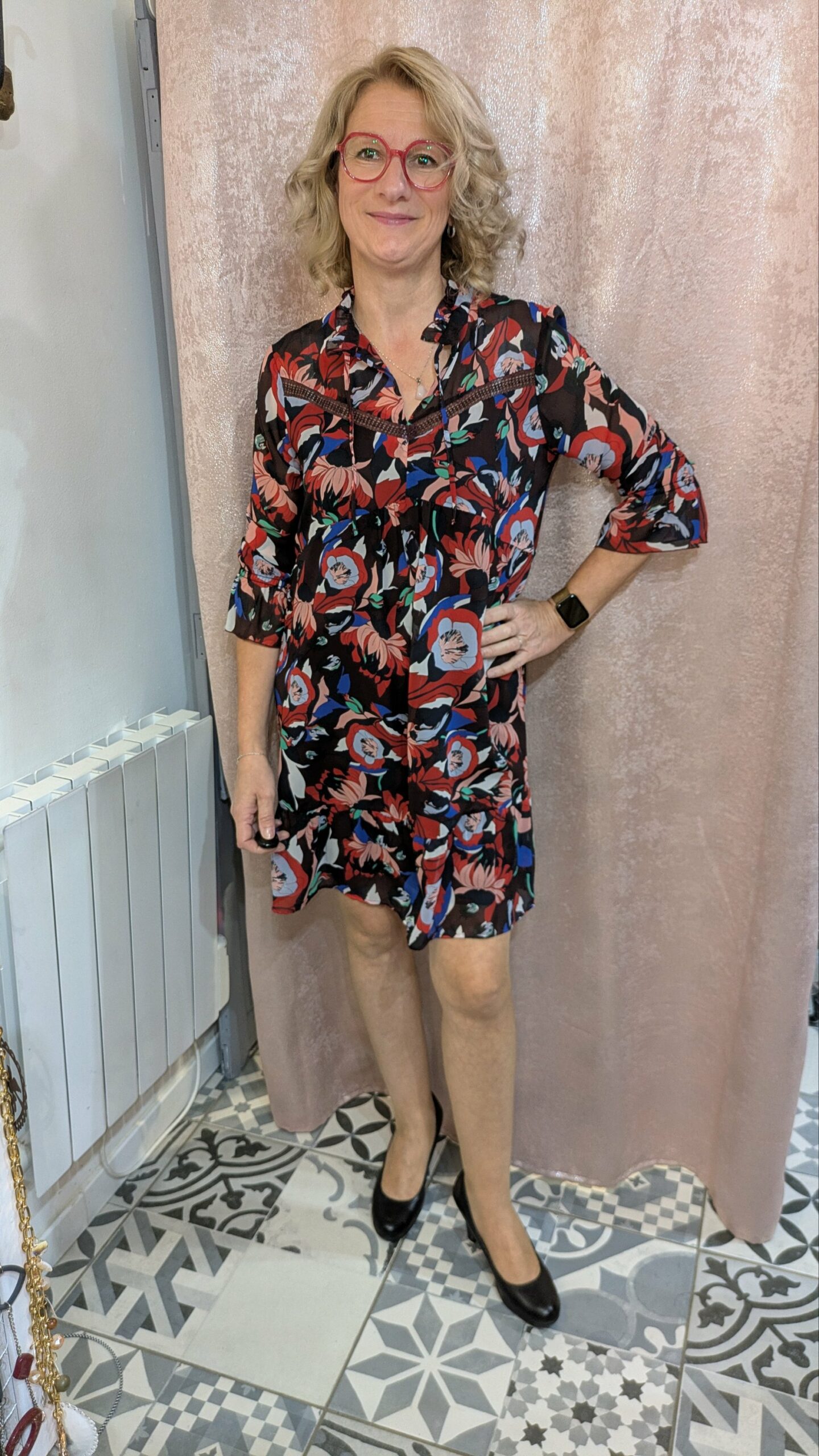 robe fleurie ONE STEP taille 40
