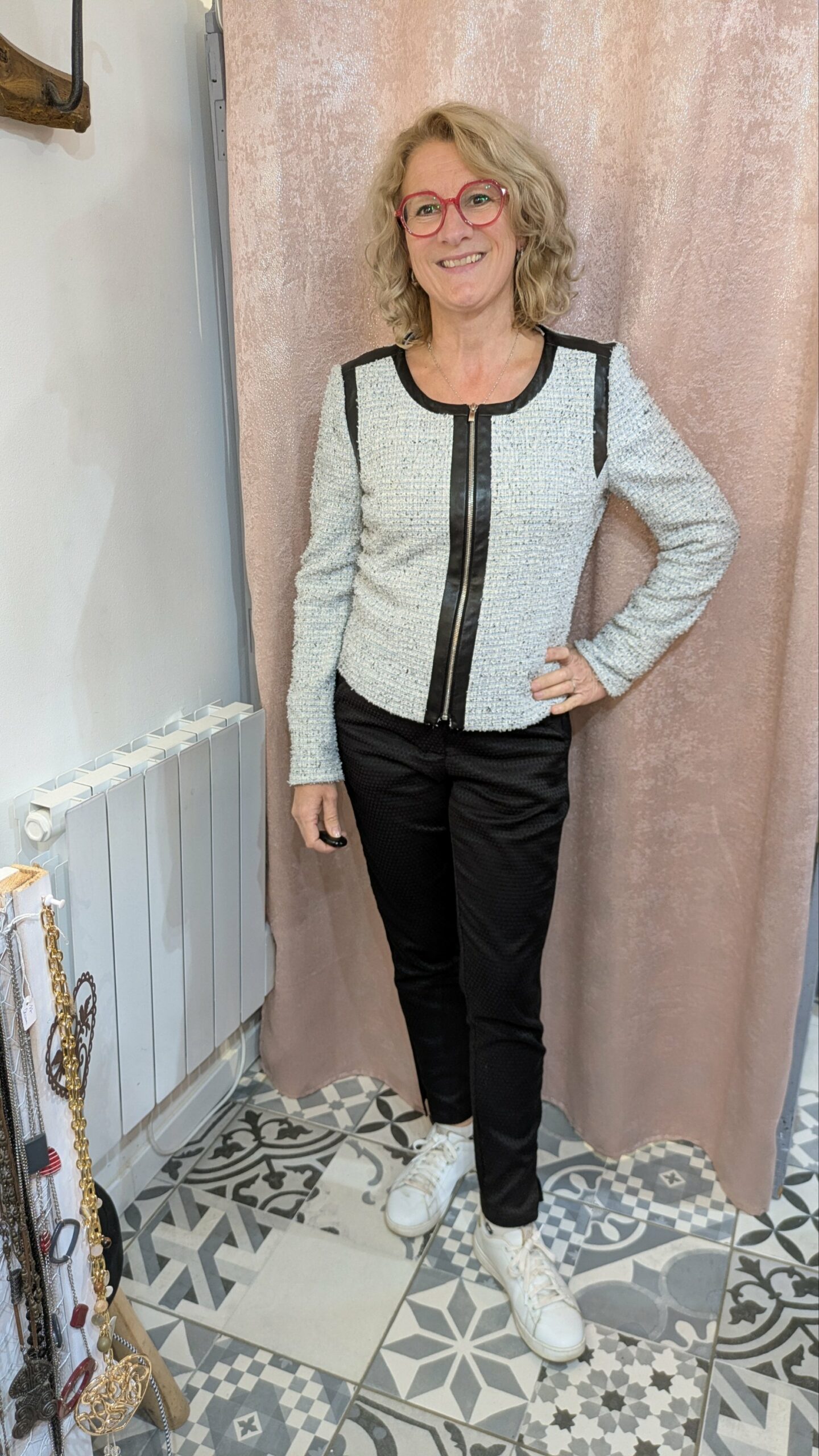 veste en tweed HUGO BOSS taille 40/42 – Image 9