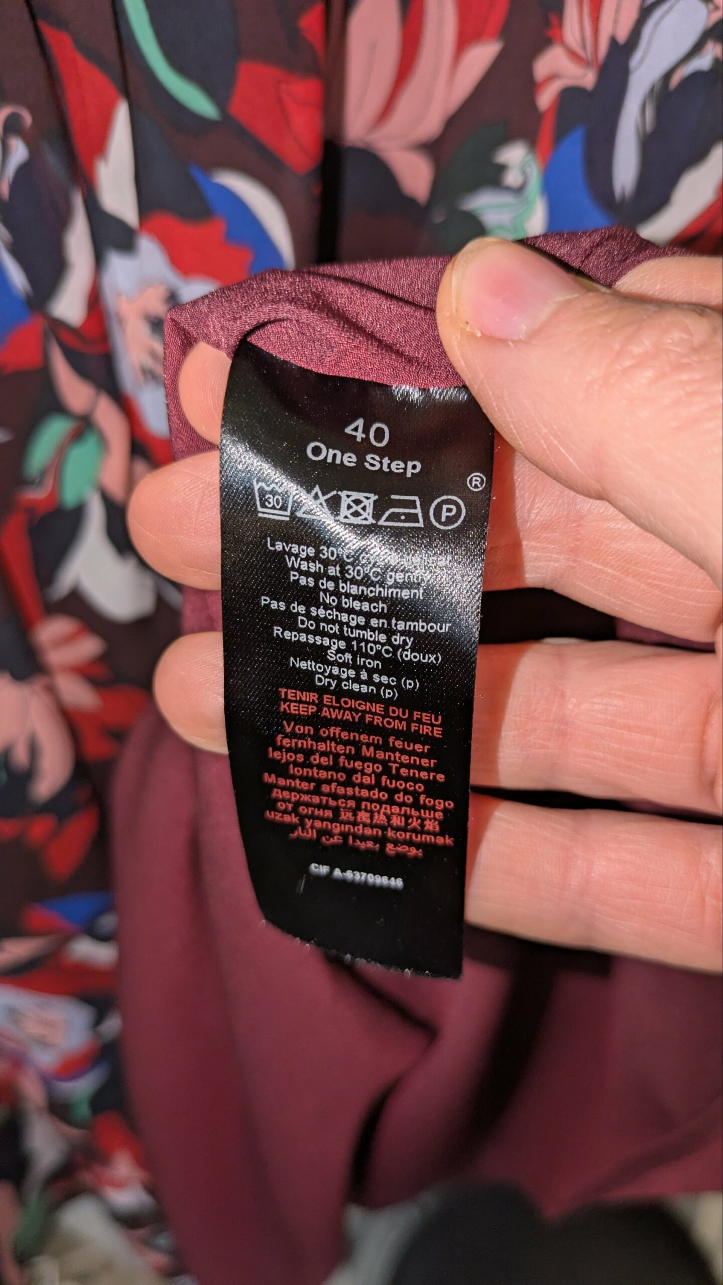 robe fleurie ONE STEP taille 40 – Image 9