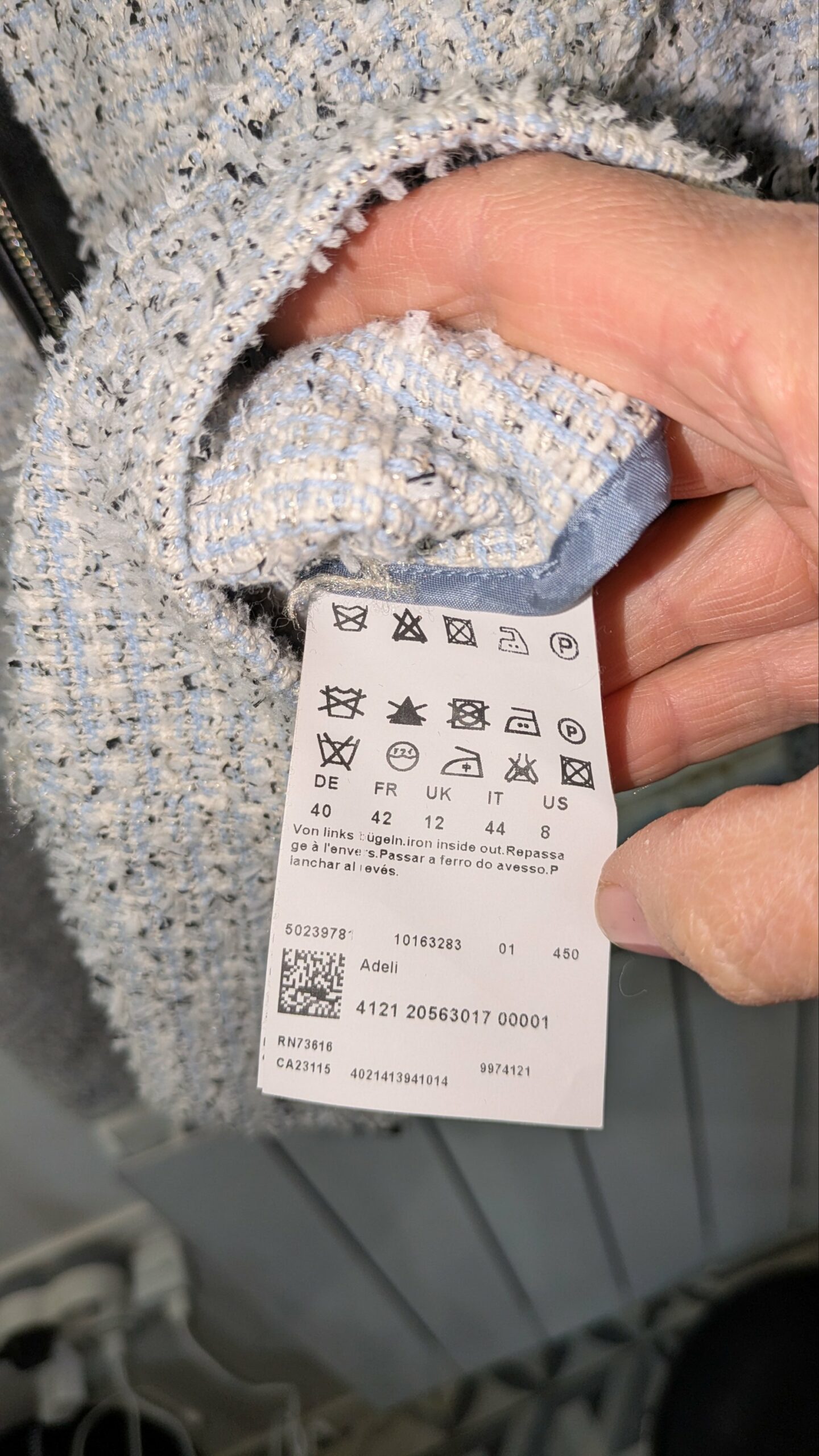 veste en tweed HUGO BOSS taille 40/42 – Image 2