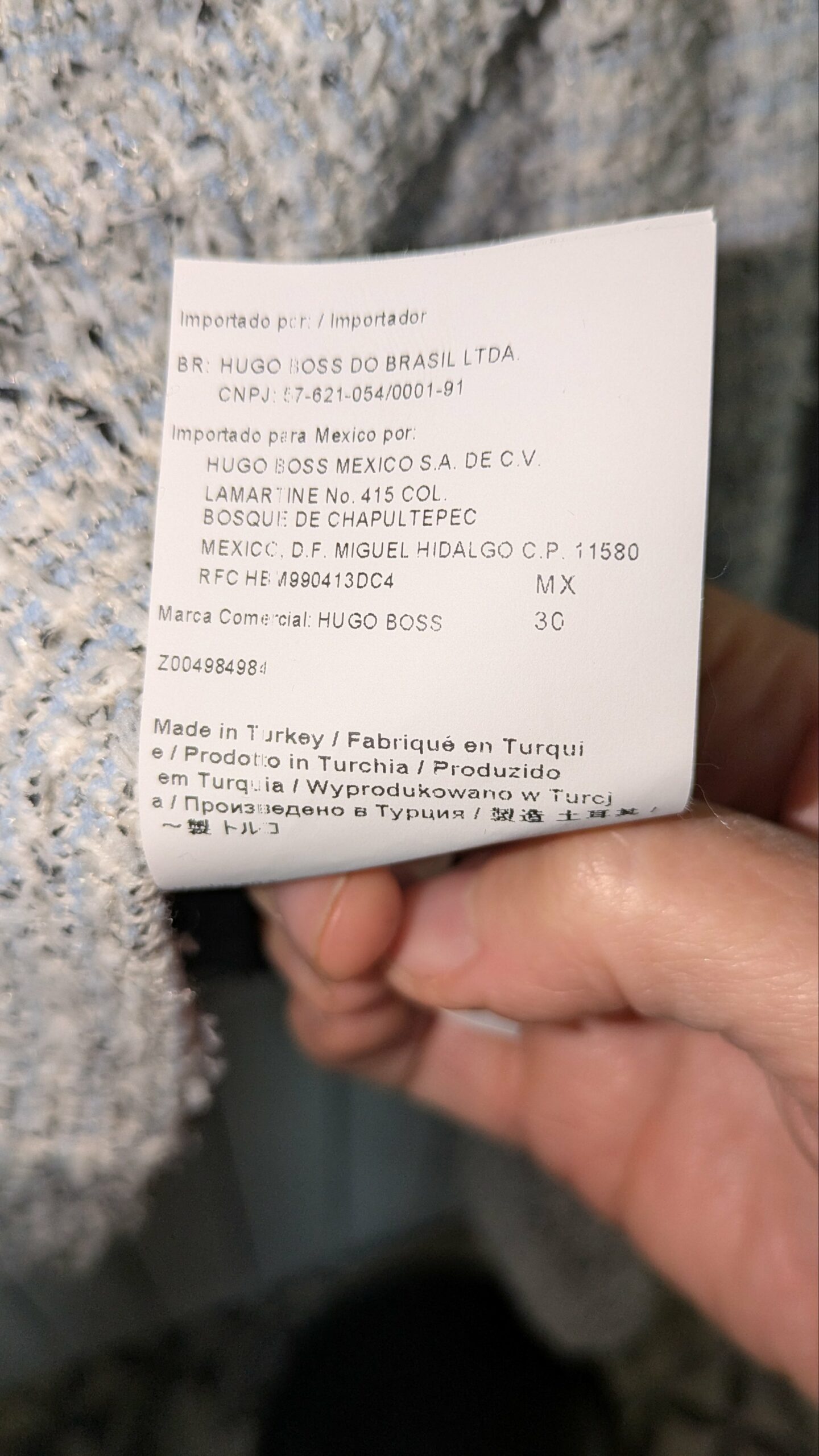 veste en tweed HUGO BOSS taille 40/42 – Image 3