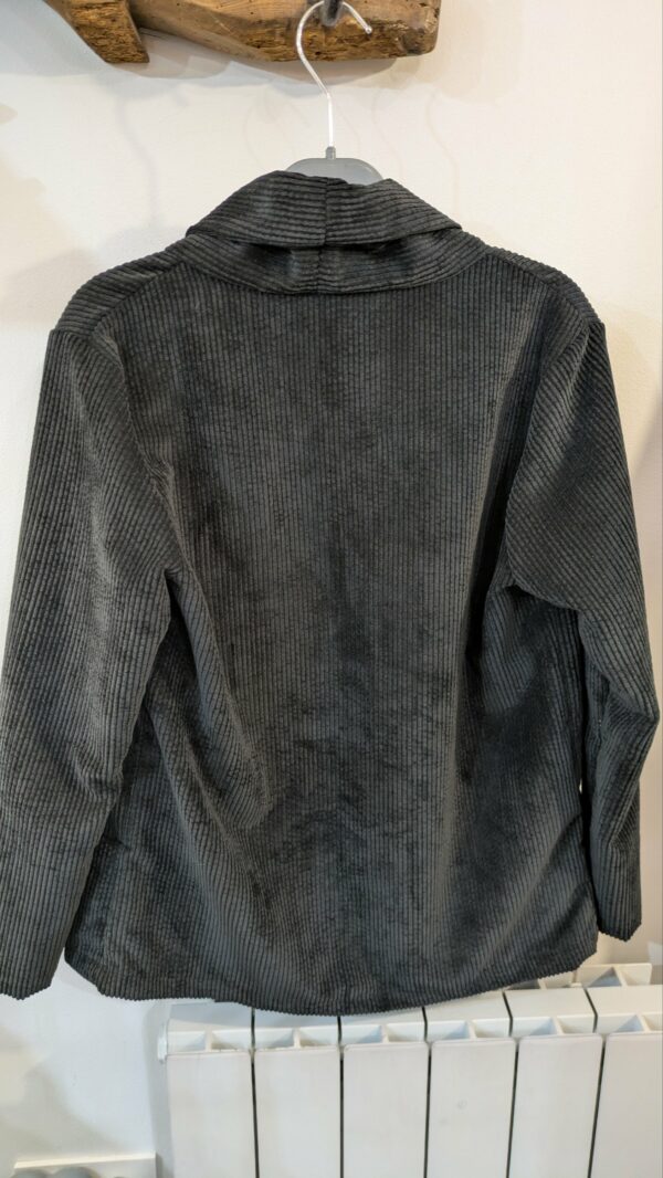 veste noire en velours taille M – Image 7