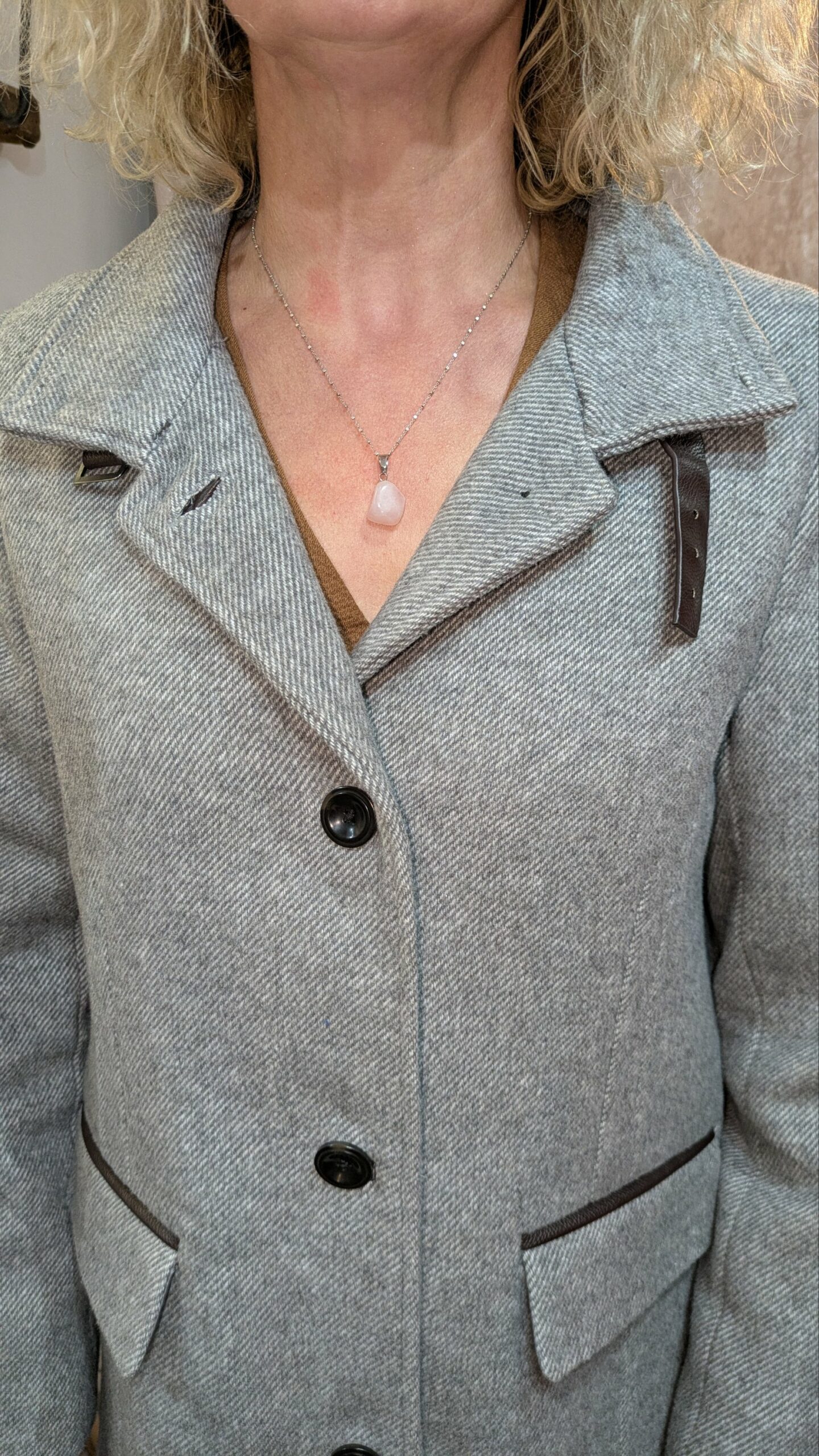 manteau 3/4 gris ANNE WEYBURN taille 42 – Image 2