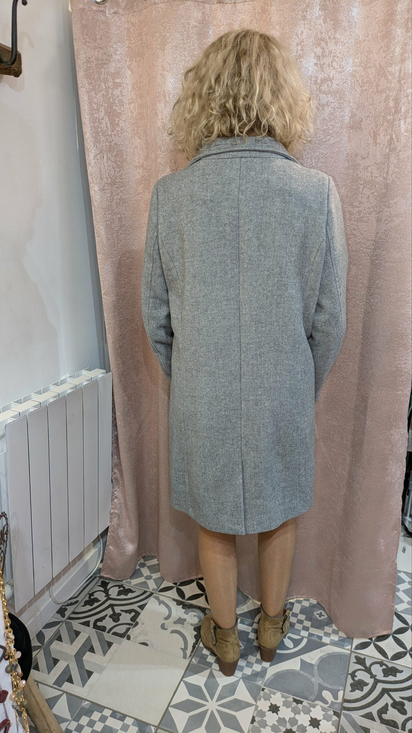 manteau 3/4 gris ANNE WEYBURN taille 42 – Image 11