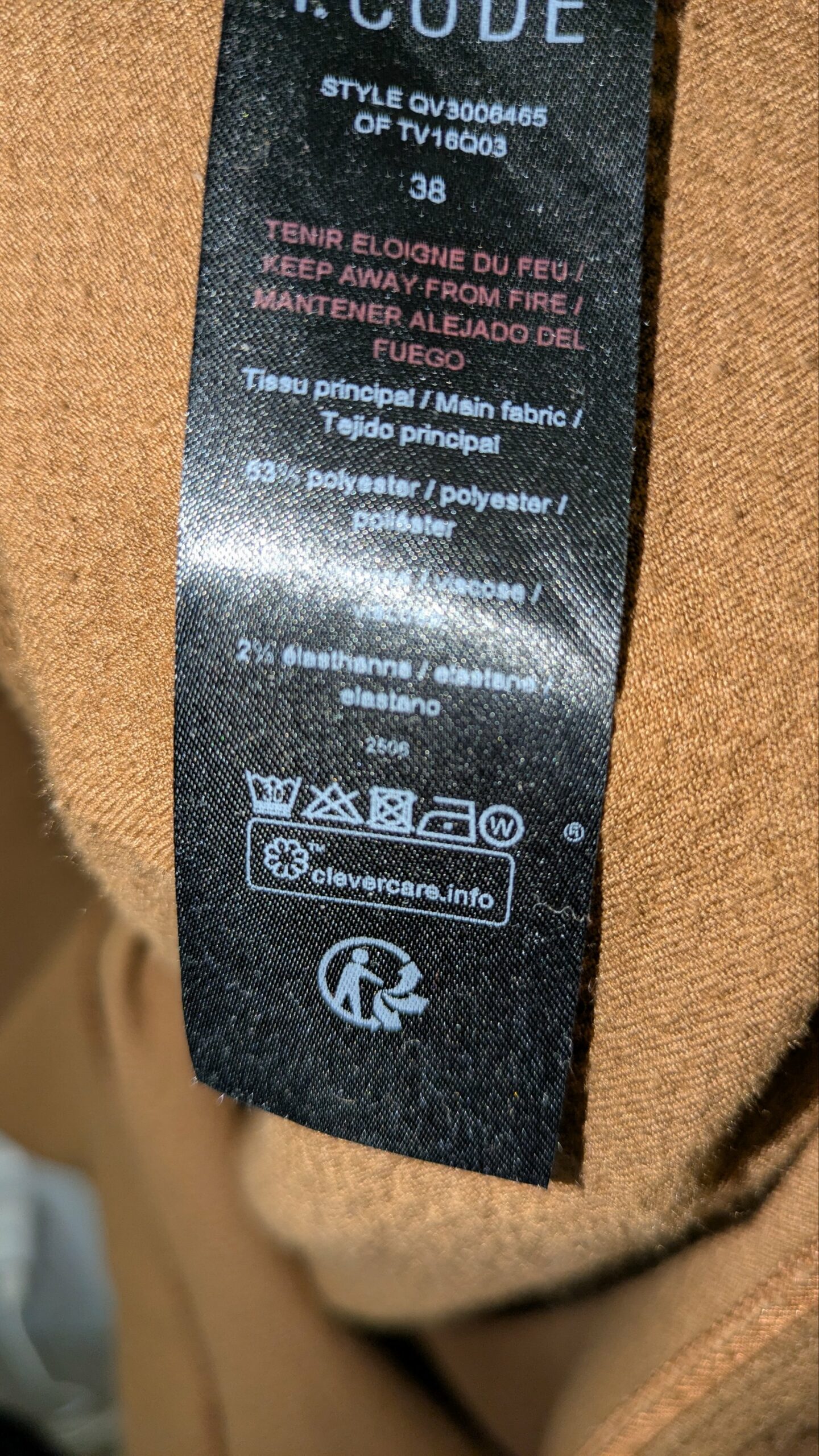 robe camel I.CODE taille 38 – Image 7