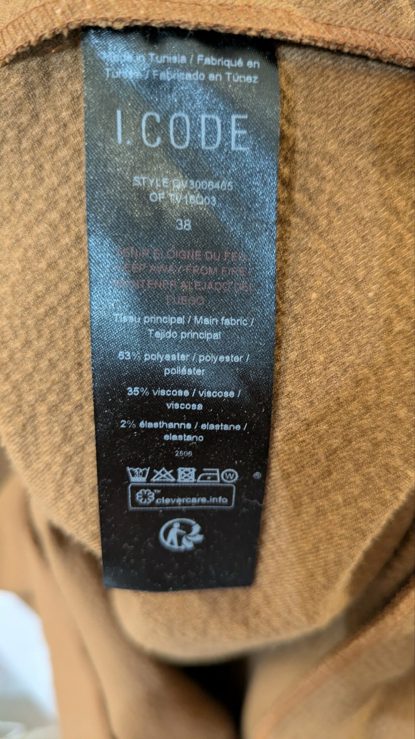 robe camel I.CODE taille 38 – Image 5