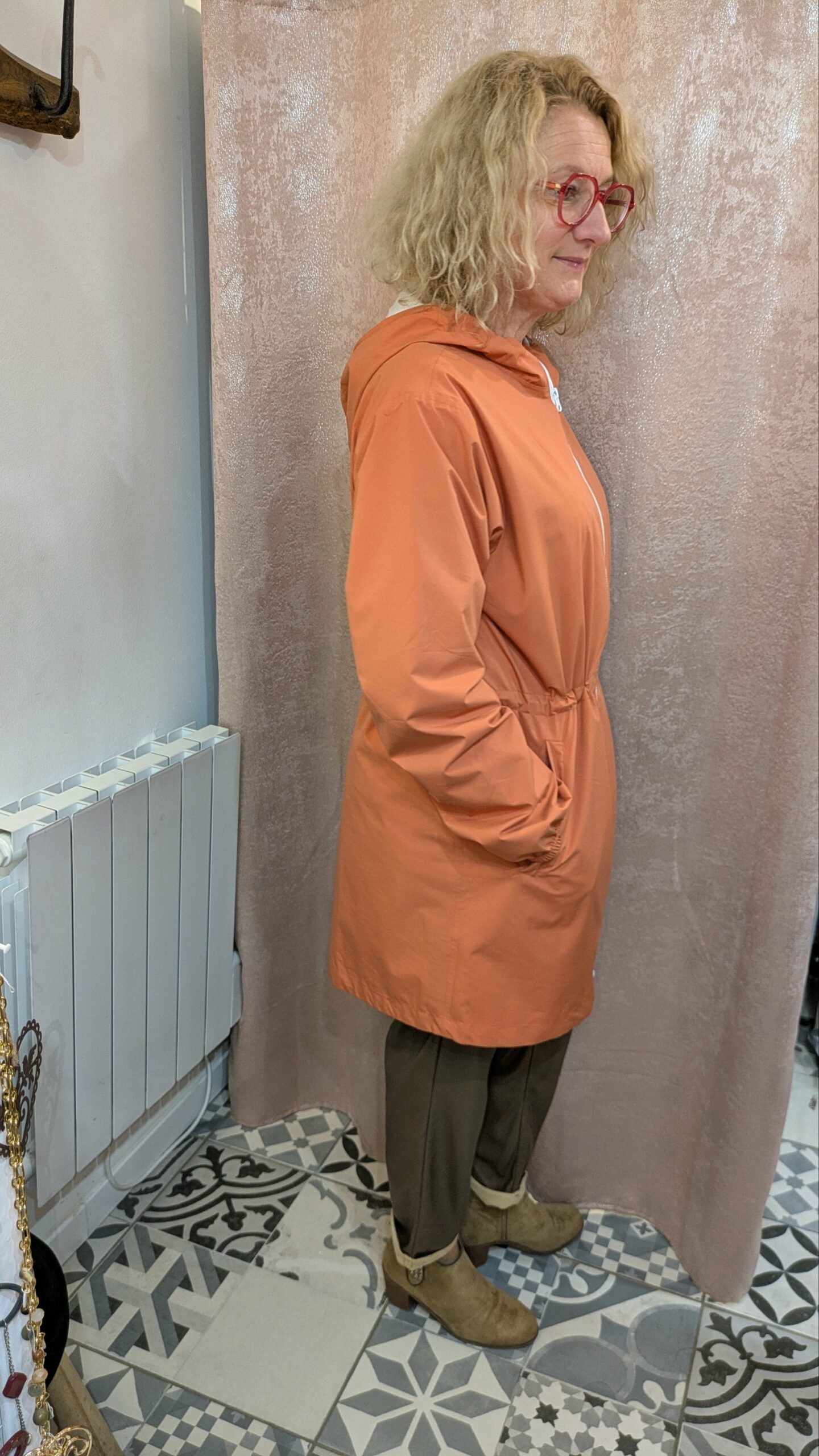 veste imperméable terracotta FLOTTE taille L – Image 9
