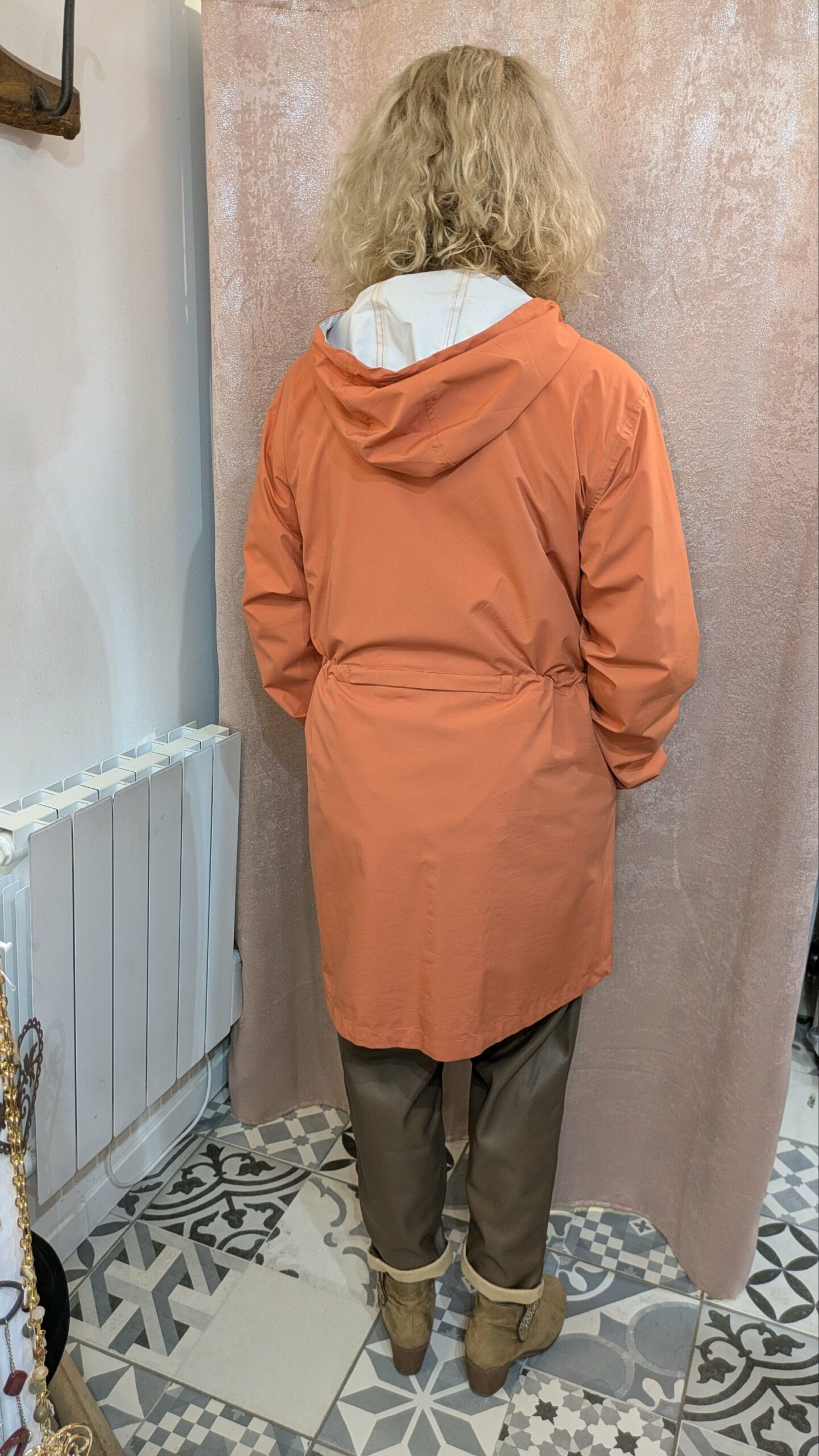 veste imperméable terracotta FLOTTE taille L – Image 6