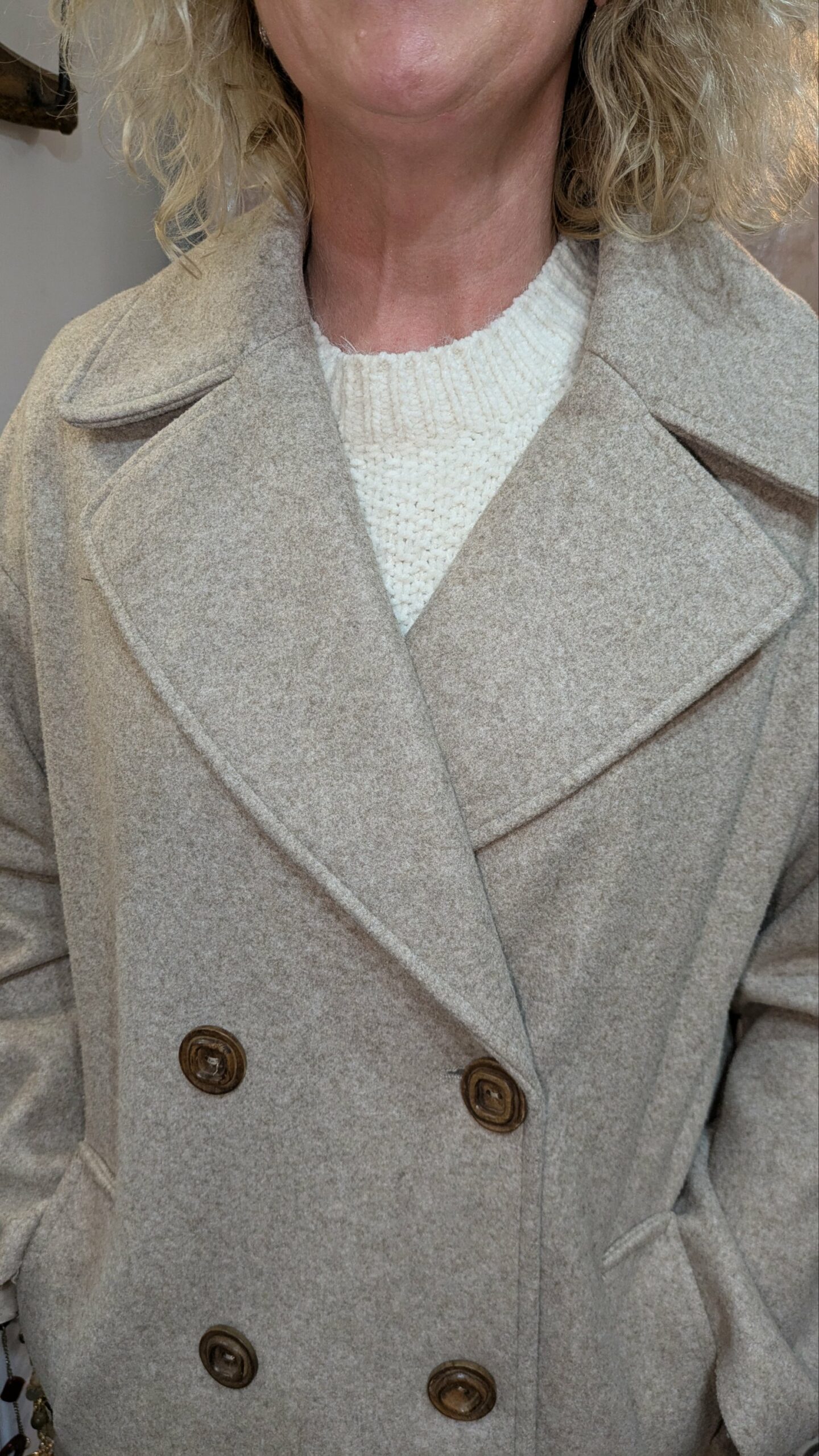 manteau long beige ZARA taille 42 â Image 8
