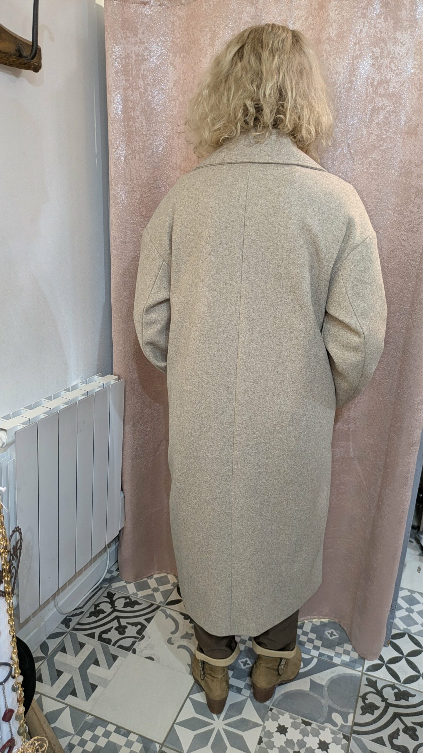 manteau long beige ZARA taille 42 â Image 9