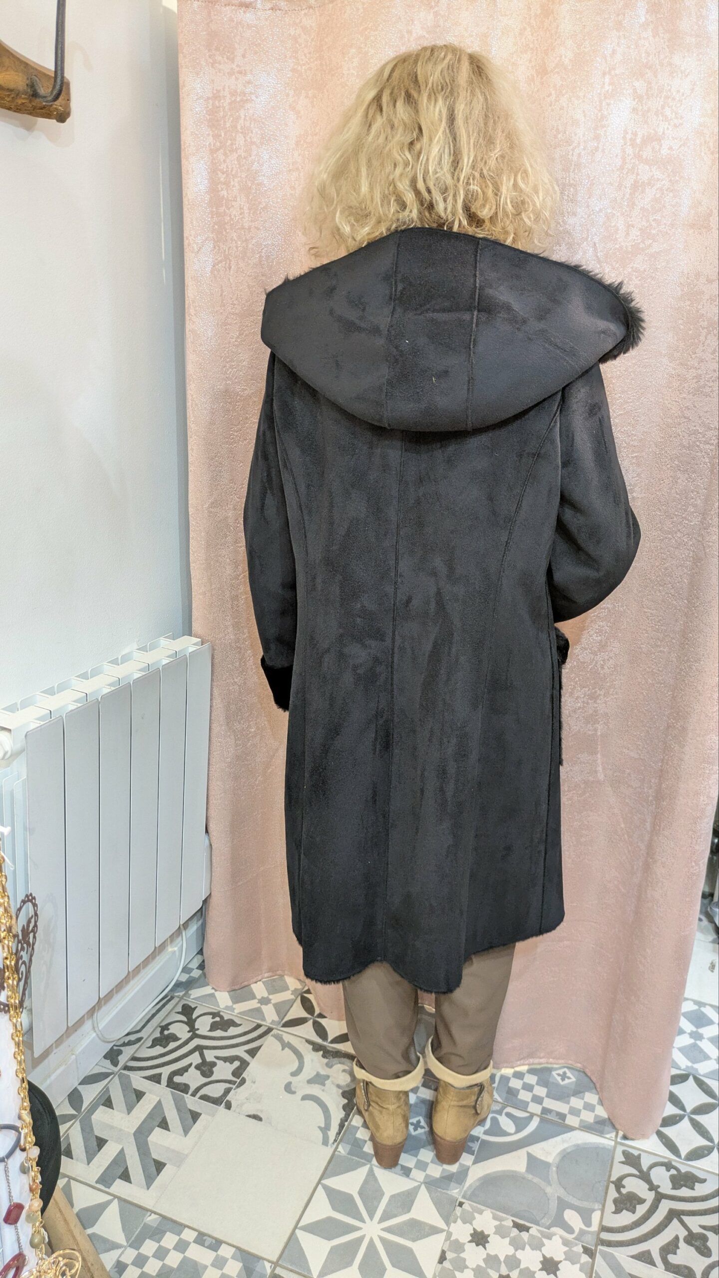 manteau fausse fourrure taille 44 JACQUELINE RIU – Image 5